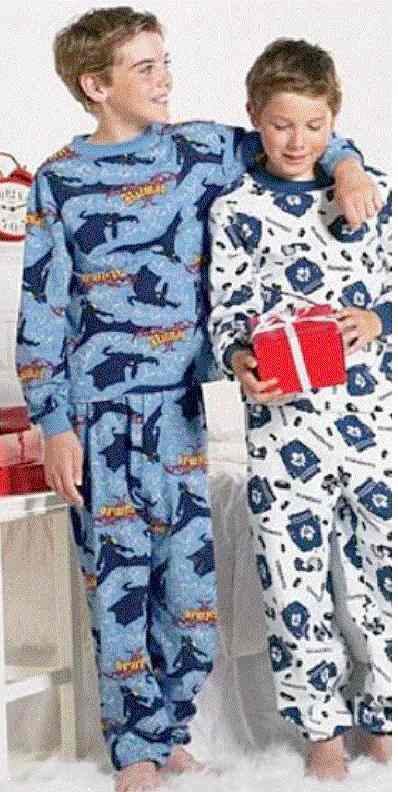 flannellete pyjamas