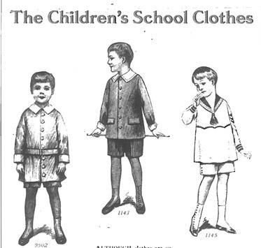 school clothes 1917