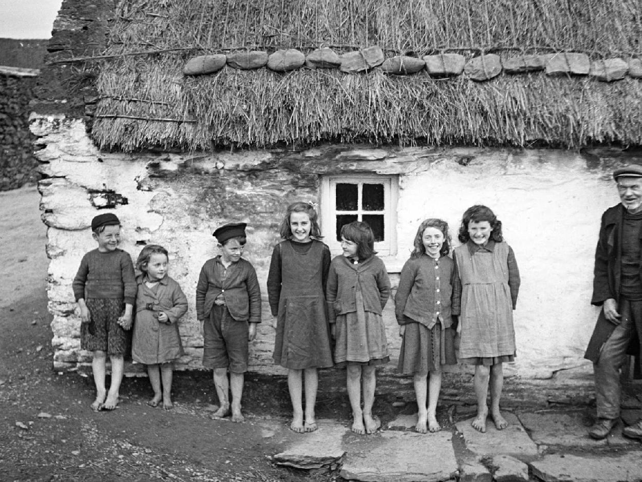 Irish village children
