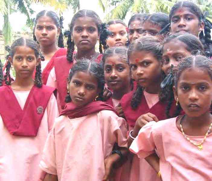 Indian girls school uniform