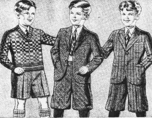 boys knickers 20th century