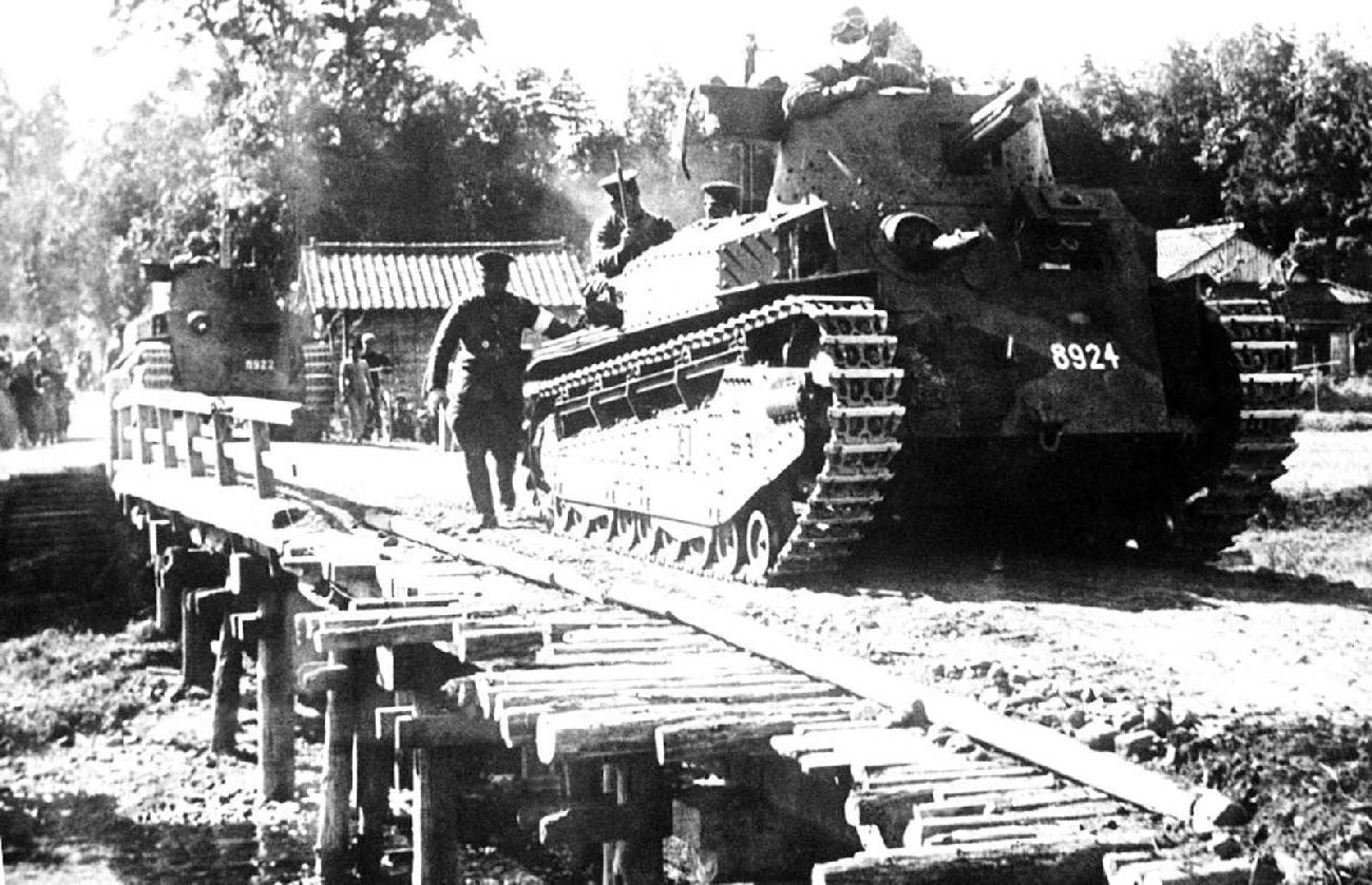 Japanese tanks in Chinas