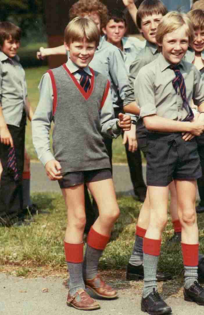 A Beautiful Eightyearold Boy in a School Uniform Stock Image  Image of  school building 231880837