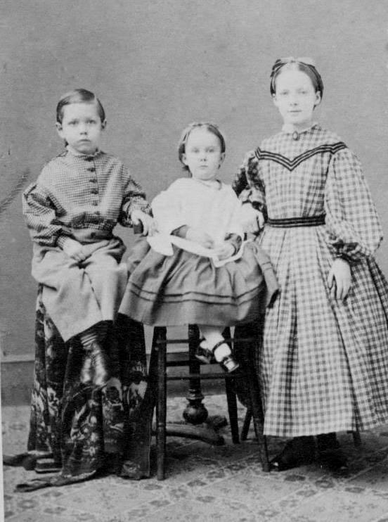 American 19th century girls dresses 