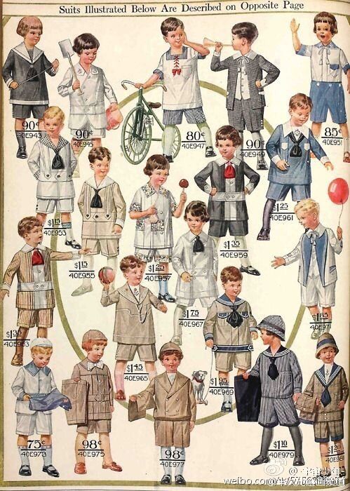 juvenile outfits 1917