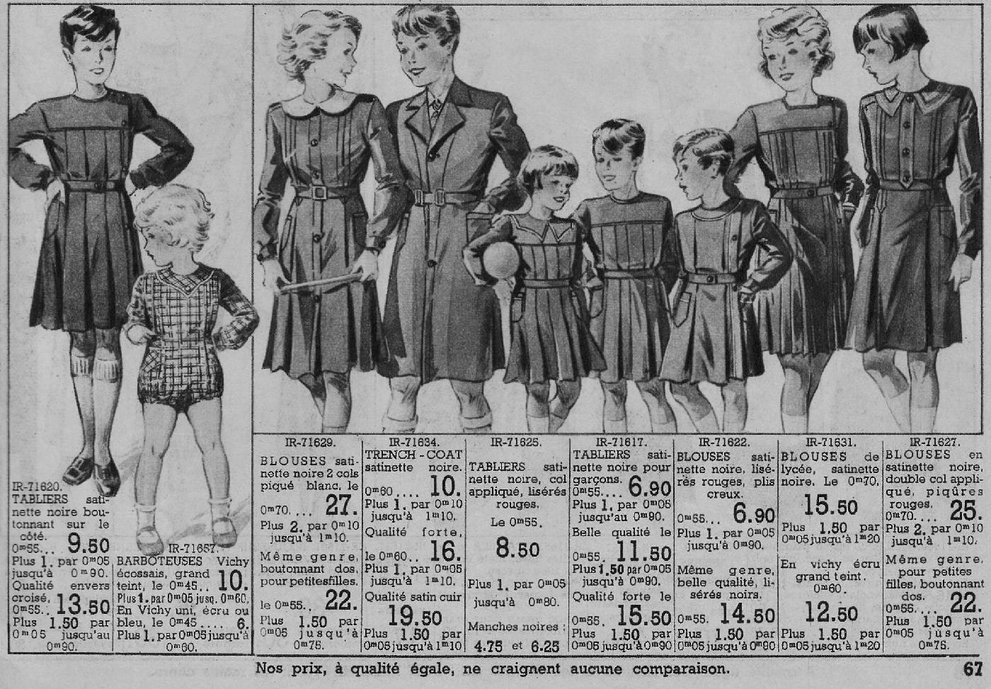 French school smocks
