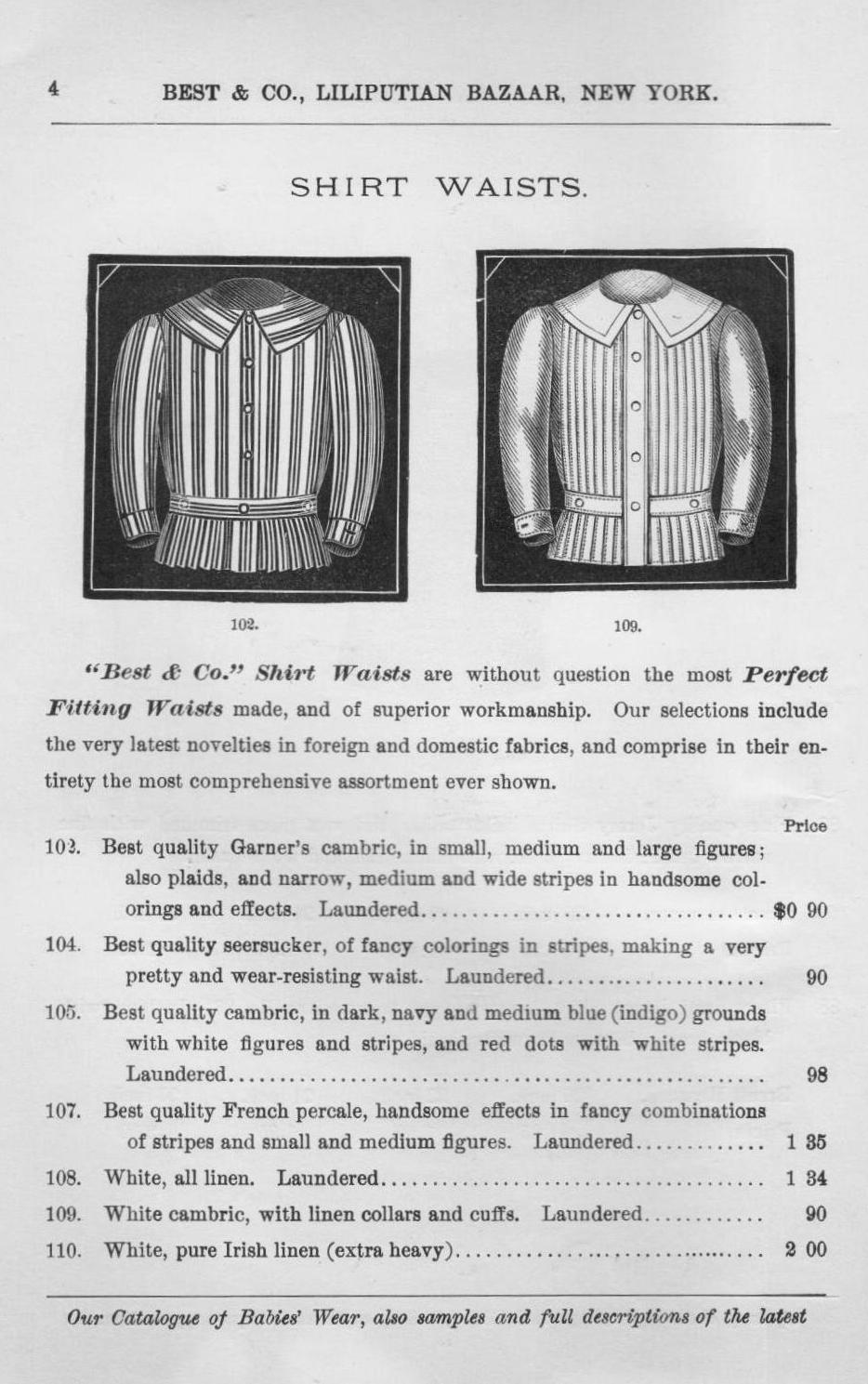 shirt waists