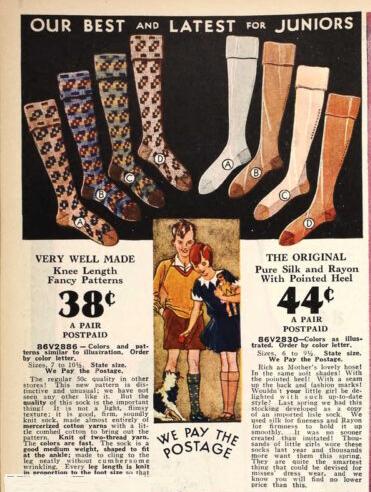 knee socks 1930 
