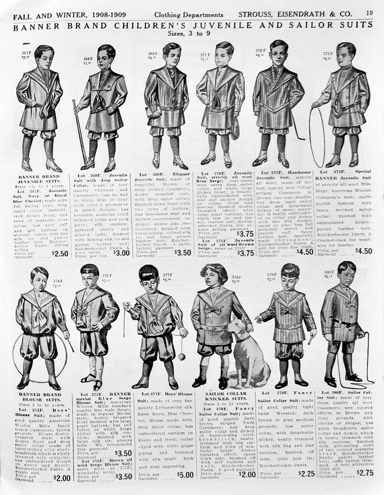 sailor tunic suits