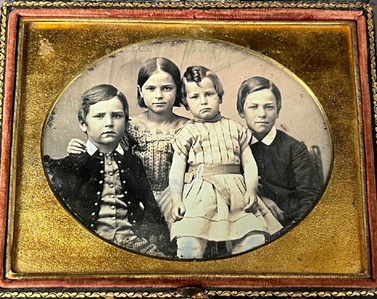 1850s Christmas family