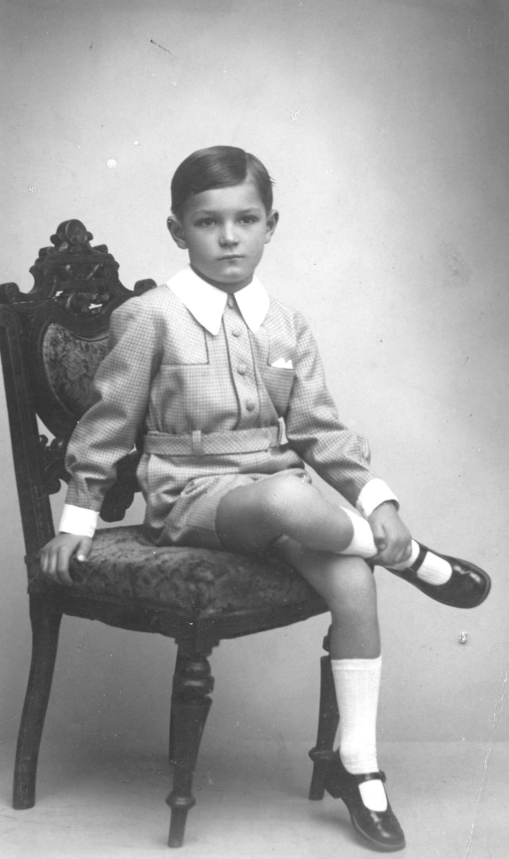 Strap shoes and huveniles suits