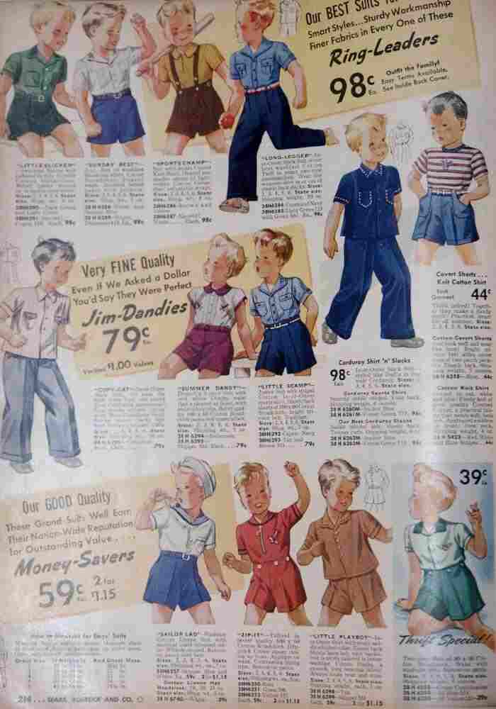 boys clothes 1940s