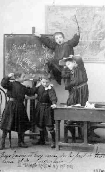 disorderly French school class
