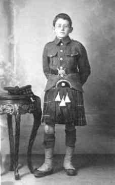 Scottish school cadet kilt