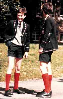 Boys In School Shorts