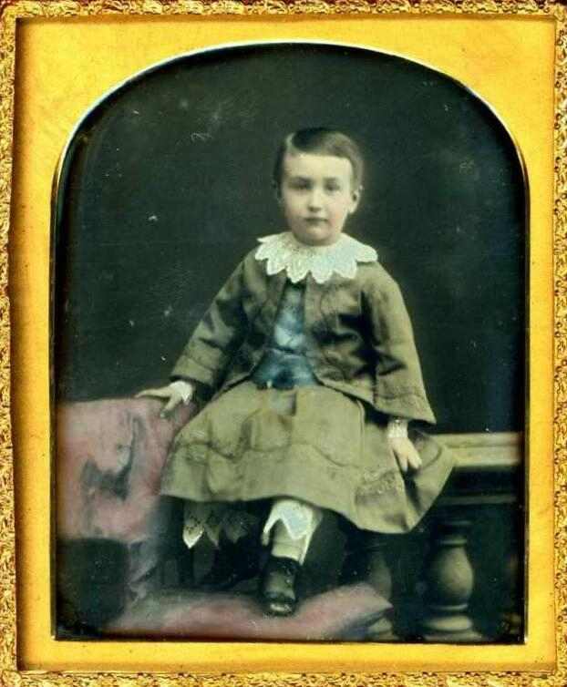 English boy kilt suit Daguerreotype