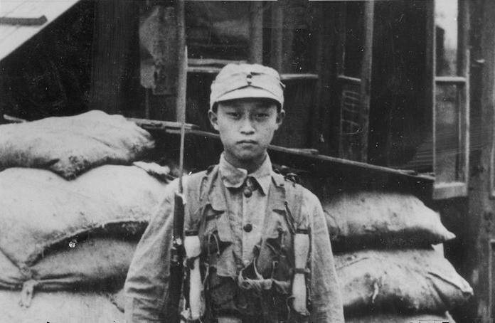 Chinese Army boy soldier Shanghai 