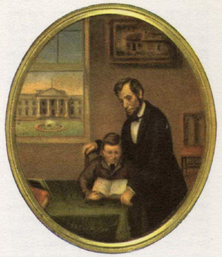 President Lincoln and Tad