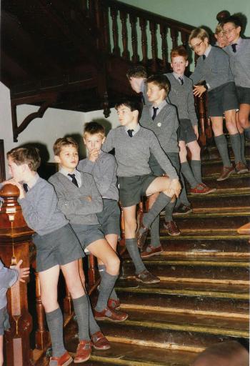 short trouser suits  A 1950s schoolboy once more