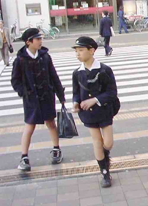 Japanese school boys